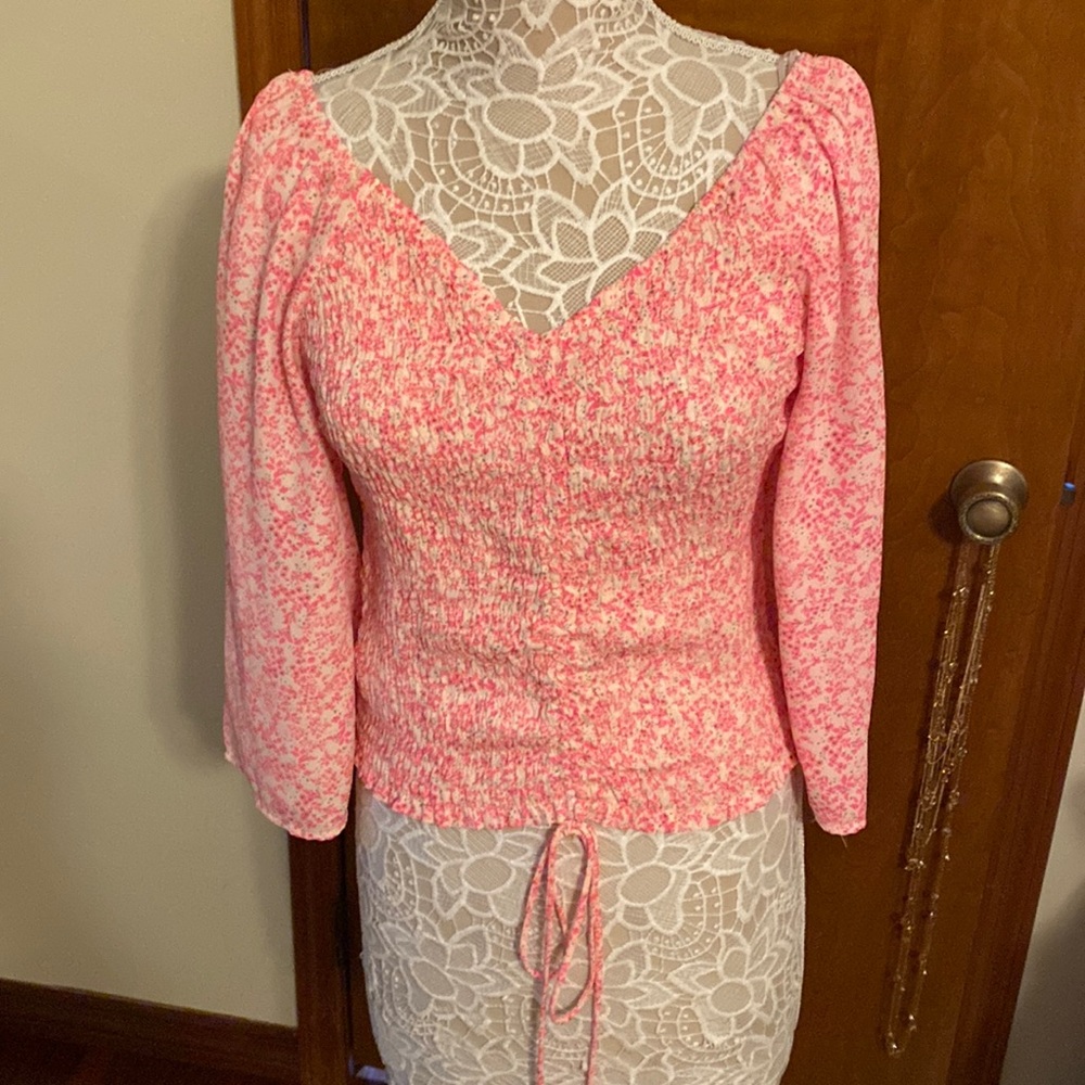Flowered ruched too